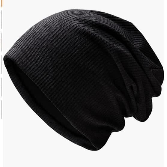 Unisex varm vinterstickad mössa, löst sittande unisex stickad mössa