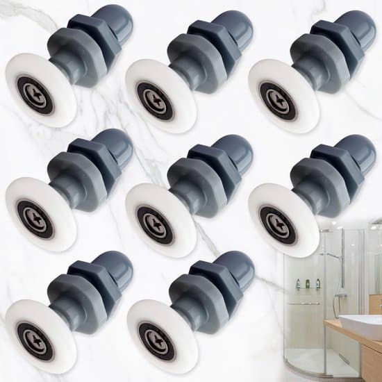 Duschrumshjul - 8-pack - 25mm