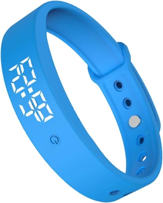 Väckarklocka armband - Timer - Medicinpåminnelse - Tyst larmsystem - 3 larm - Blå