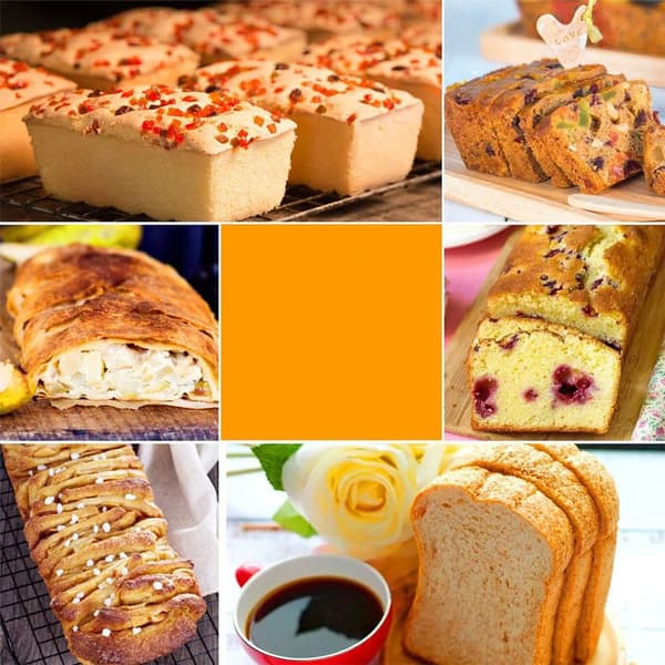 Silikone bageforme, tofarvede silikone toastforme, farverige DIY kageforme