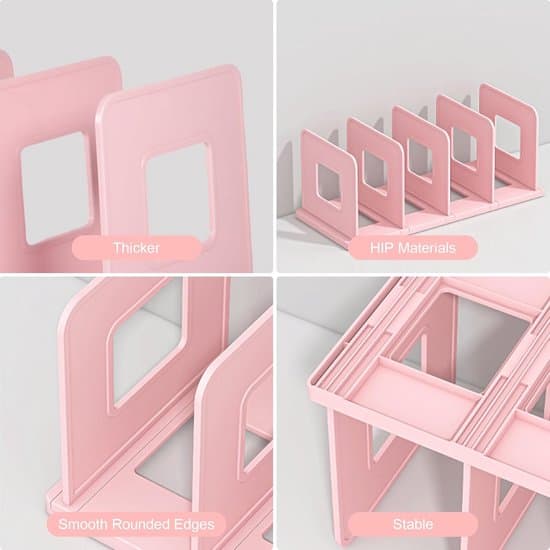 Justerbare bogstøtter - Pink