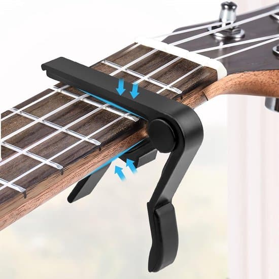 Gitarr Capo - Svart - Lämplig för elgitarr, westerngitarr, klassisk gitarr och banjo