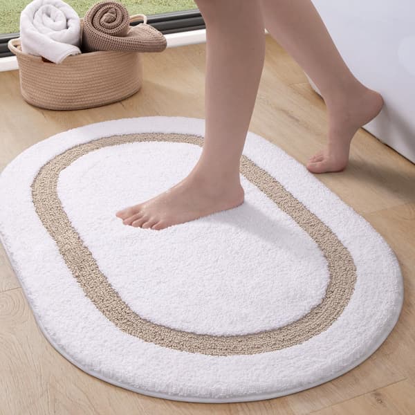 Badeværelsesmåtte - meget absorberende, skridsikker, 60*90cm - Beige