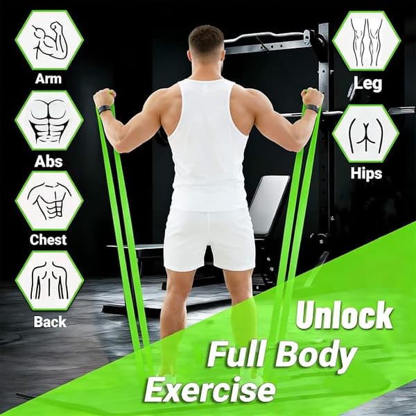 Unisex justerbare modstandsbånd og pull-up assist-stropper sæt