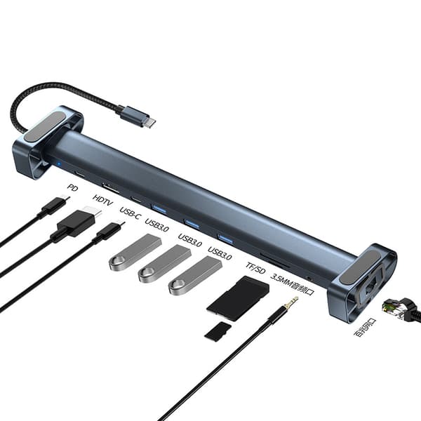 10-i-1 USB, Dataport, 4K, HDMI, MacBook, M1, iPad, Pro, Surface, Pro