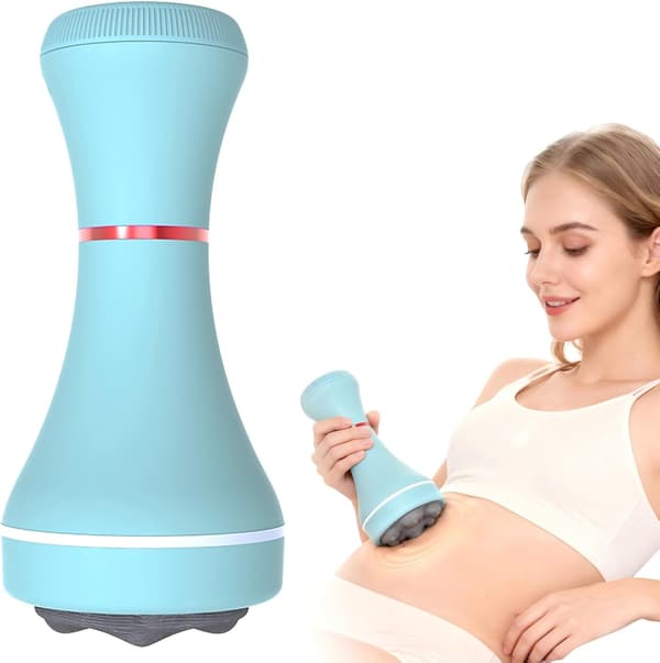 Dybdevævsmassager til kvinder, 5 massagehoveder Vibrationsterapi mod cellulite på ben, lår, mave, nakke