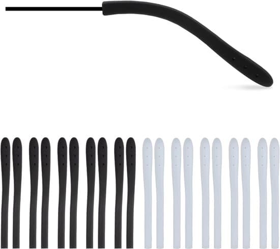 Silikonändar för glasögon – halkskydd – passar bågar 2-6 mm
