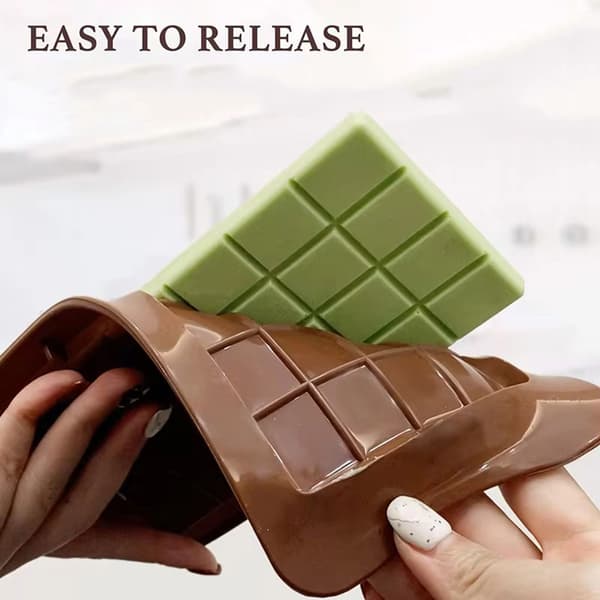 4 silikone chokoladeforme, bageværktøj, non-stick chokoladeforme, slikforme