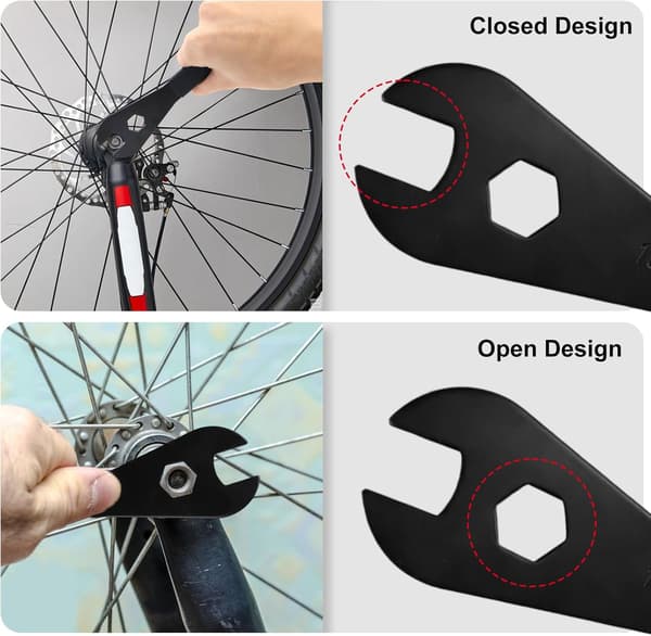 Cykelnavnøgle, unbrakonøgle sæt, 13-17mm