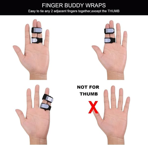 20-pack triggerfinger-skena/bandage, justerbart skydd för lill-/mellan-/ringfinger