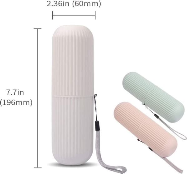 Tandborstfodral, 2-pack, Tandborste- och tandkrämsfodral