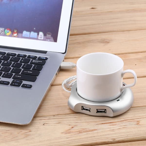 USB Hub Te Kaffe Vandkop Krus Varmer Varmeplade Temperatur Vintertilbehør