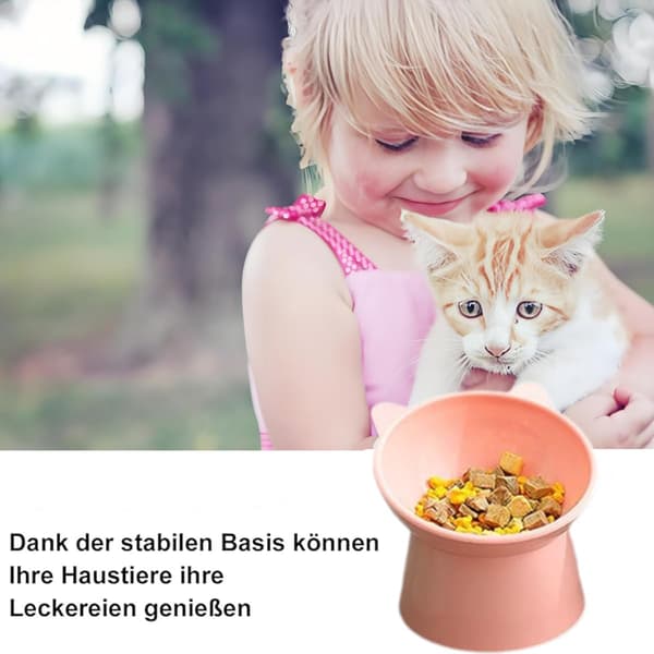 Anti-opkast kattefoderautomat Højdejustering 15° hældning Pink Grå Blå