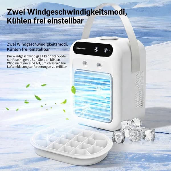 Bärbar mini-luftkonditionering, USB-driven, tyst, skrivbordskylfläkt, lämplig för sovrum, kontor, utomhus och andra platser.