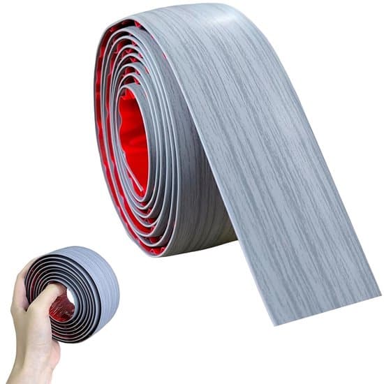Selvklæbende overgangsprofil vinylgulv - 200 cm - 50 mm - Grå
