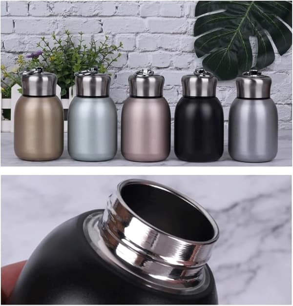 300 ml mini kaffemaskine, rustfri stålvarmer, sort til indendørs/udendørs brug.
