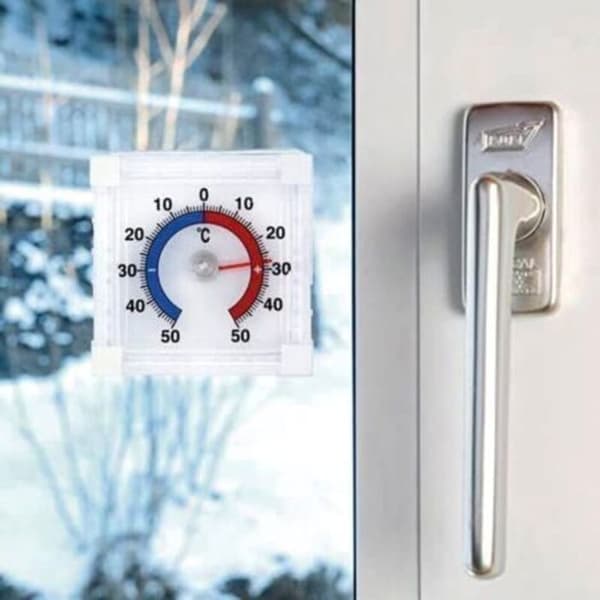 Självhäftande fönstertermometer för inomhus/utomhusbruk