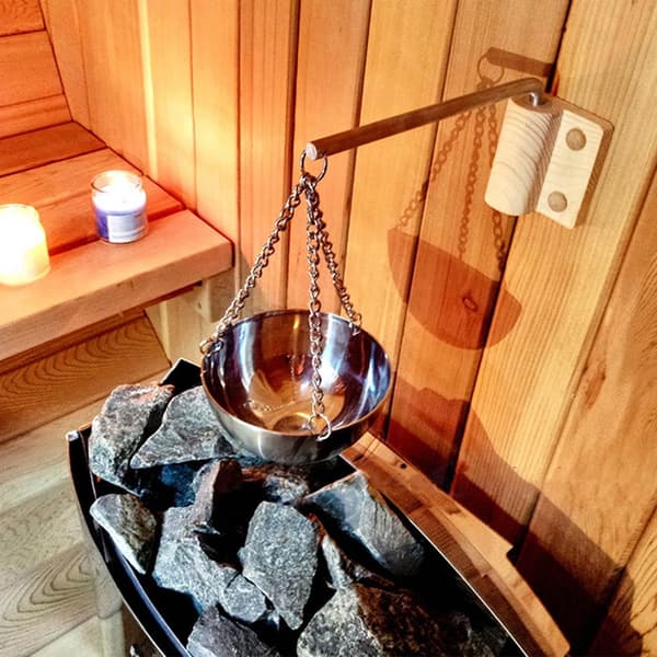 Sauna æterisk olie kop aromadiffuser i rustfrit stål tilbehør til saunarum