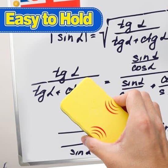 Magnetisk Whiteboard Svamp - Ergonomisk Design - Fire-farvet Sæt
