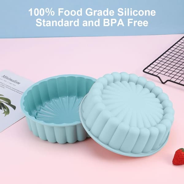 Silikone kageform - 20 cm rund bageform - Silikoneform til kager og bagning