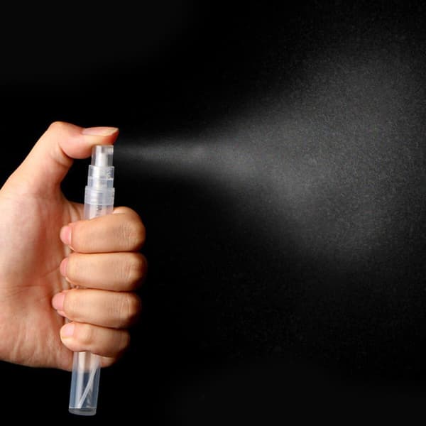 10 st 3 ml plastsprayflaskor Tomma parfympåfyllningsbara Mini Clear Sprayer