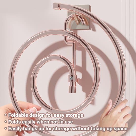 Hvid 41,8 cm diameter spiral sengetøj tørrestativ