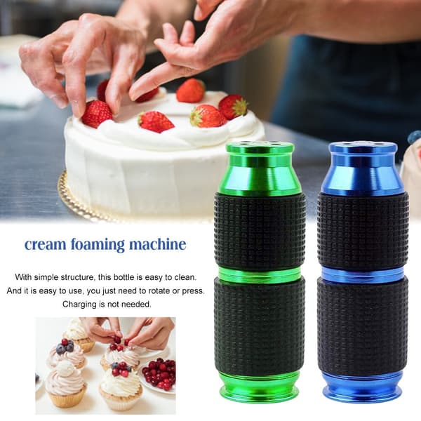 Bærbar Dispenser Flødeoplader Skum Flødeskummer Pisk Kaffe Dessert