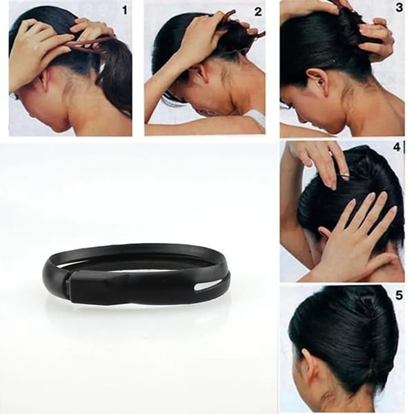 Dame Magic Hårstil Updo Donut Knold Maker Stand Værktøj Mode Styling Twister