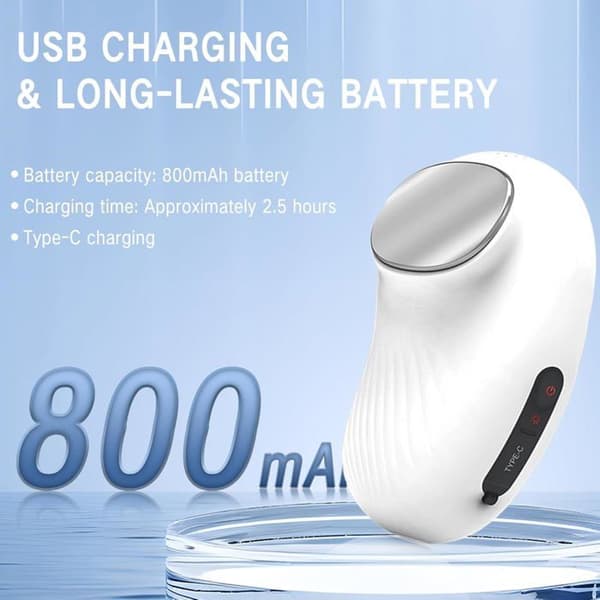Ansigtsvibration USB genopladelig elektrisk varm og kold ansigtsmassager