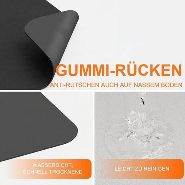 Kaffemaskine absorberende drypmåtte, velegnet til køkken, sort 30*40 cm