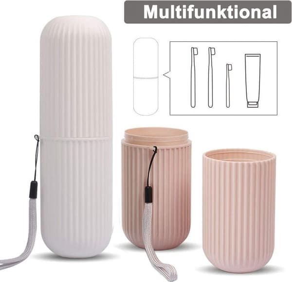 Tandborstfodral, 2-pack, Tandborste- och tandkrämsfodral