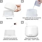 500 ml USB luftfugter, aroma diffuser til hjemmet, Muji-stil ultralydsspray