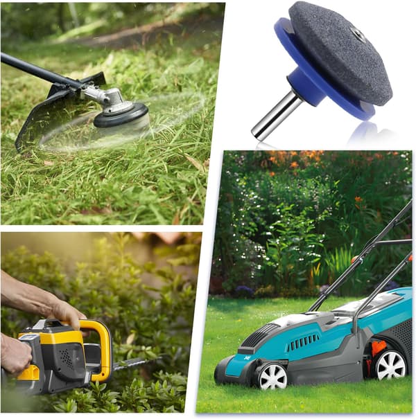 4-pack gräsklipparbladsslipare - blå