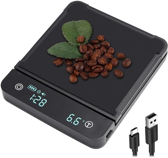 Genopladelig Digital Kaffevægt (0,3g-3kg) med Timer & LED-display