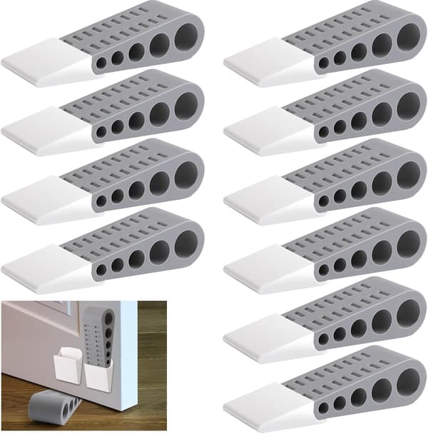 12-pack dörrstoppar i gummi