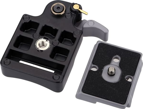 Kamera quick-release adapter + quick-release plade, kompatibel med Manfrotto 200PL-14 quick-release plade
