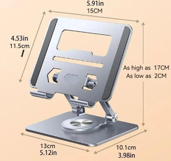 Surfplatteställ, tillverkat av aluminiumlegering, roterbart - 360° rotation.