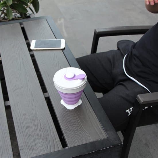 Vattenkopp Vikbar silikonkopp Bärbar vikbar mjölkvattenkopp Utomhus Resa Vikbar kaffemugg