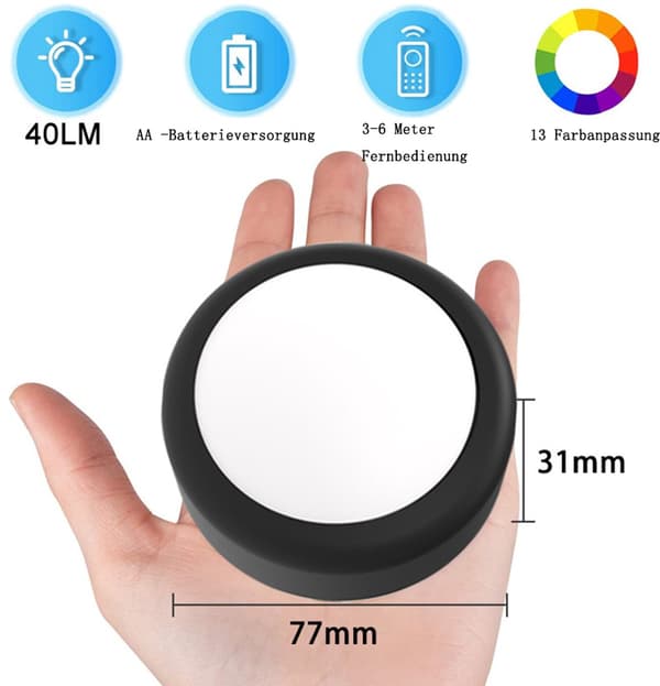 Dimbar LED-belysning under skåp i kök med fjärrkontroll och timerfunktion