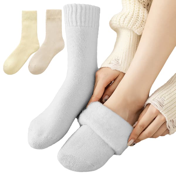 Par Dam Vinter Varma Termiska Lamull Merino Kraftiga Strumpor