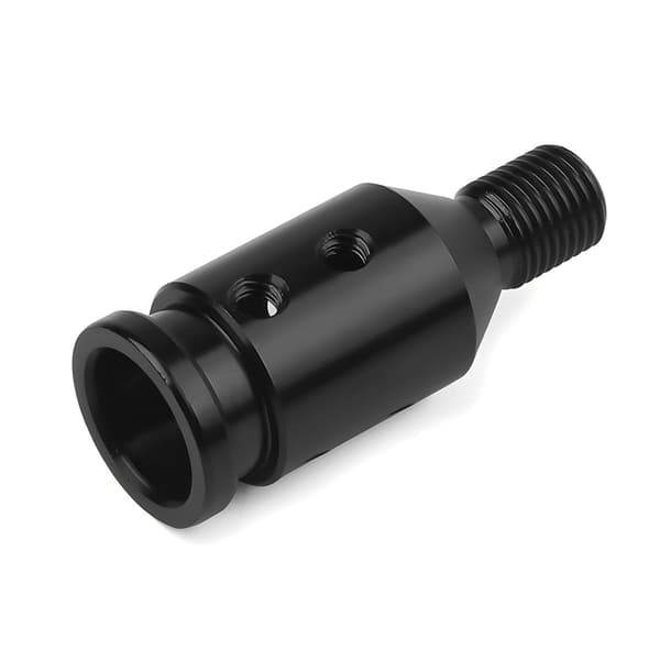 Universal adapter til gearknop i aluminium til biltransmissioner (sort)