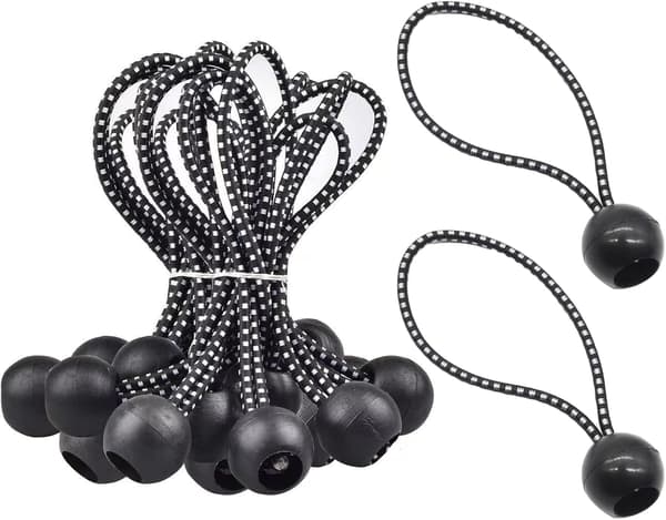 Elastisk gummiboldspænder 10 cm elastisk snor bold presenninger pavilloner campingtelte