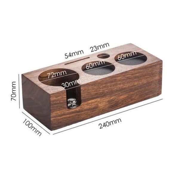 Valnødde kaffepresser 58 mm