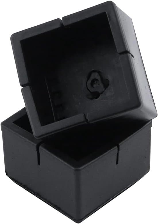 Silikone stolebensbeskyttere - 49-55 mm - Sort - 8-pak