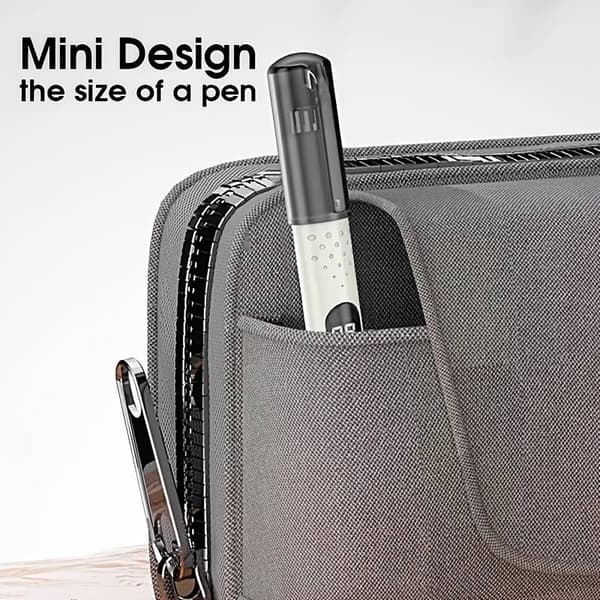 Mini näshårstrimmer, batteridriven, precisionsblad, kompakt, för resor och hem