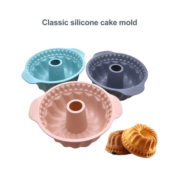 Kakbakform, silikonmousse-kakform - rosa