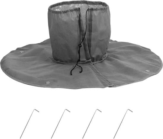 Vinterbeskyttelse til palmerødder - beskyttelse mod palmerødder - kuldebeskyttelse til planter op til 35 cm i diameter - Ø 100 cm - 100 g/m² (rød)