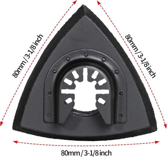 Slibepude - 80 mm - Multiværktøjstilbehør - 4 stk.