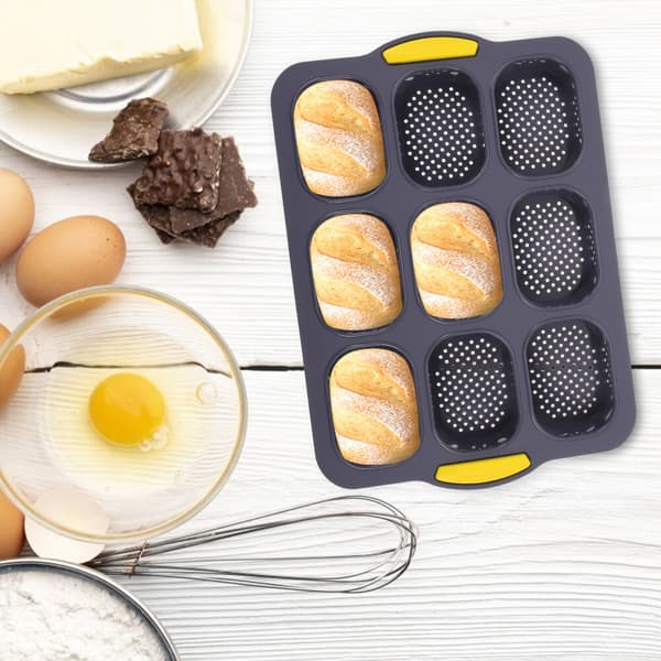 Hulrum Kage Bageplade Køkken Silikone DIY Franskbrød Bageform