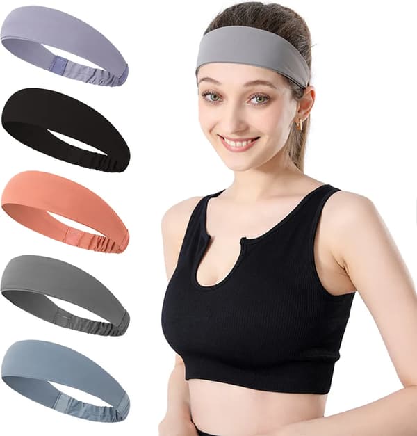 Unisex löparpannband, enfärgat, elastiskt, modernt, passande
